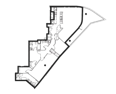Floor plan for 4 beds, 3 baths, 1975 sqft